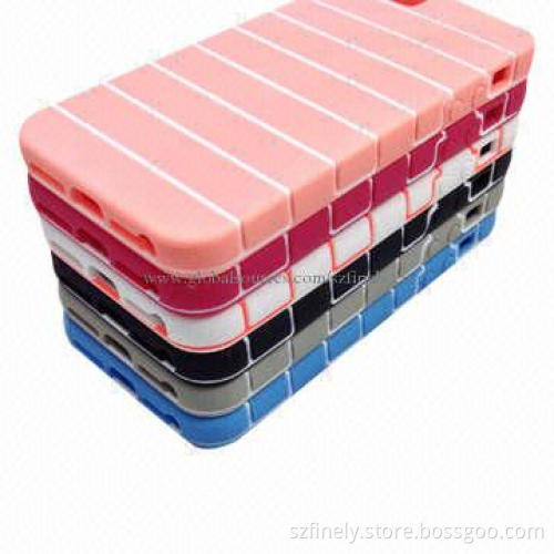 PC + TPU Cases for iPhone 5/5S, 2-in-1 Design, Hit Color Design, Elegant and Fashionable